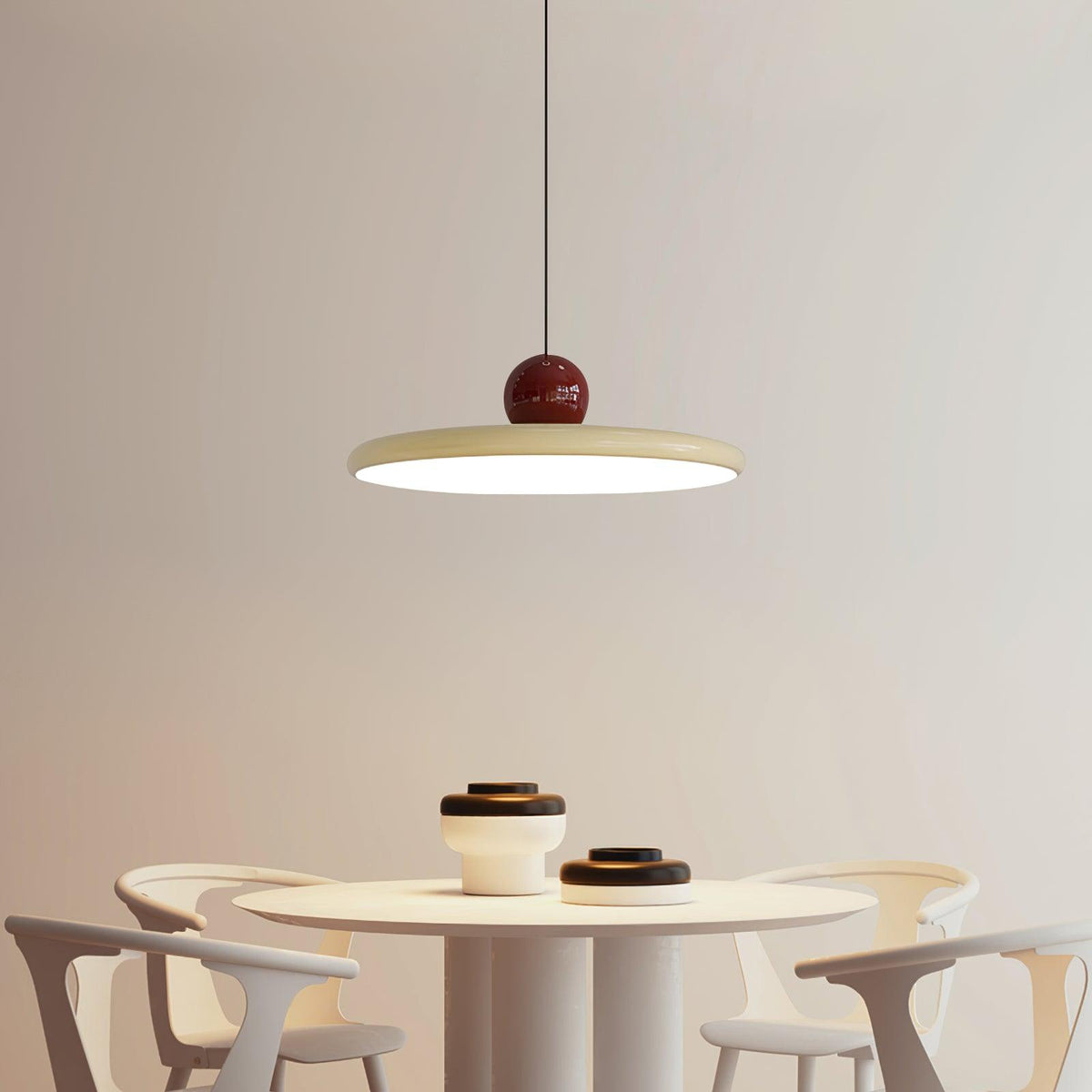 Splaytone Red Green Beige LED Swag Pendant