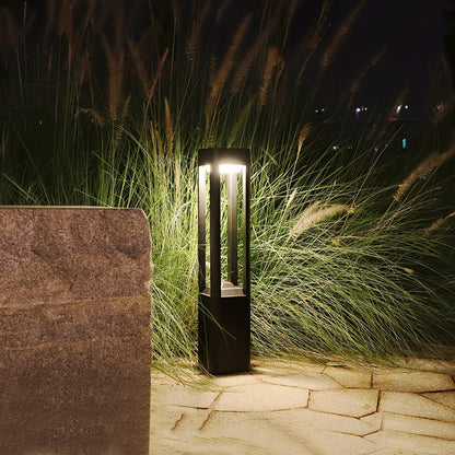 Stanchion Black LED Garden Light