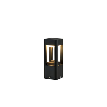 Stanchion Black LED Garden Light