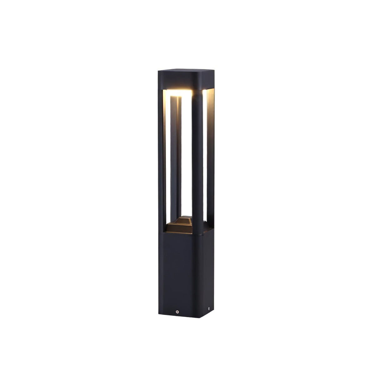 Stanchion Black LED Garden Light