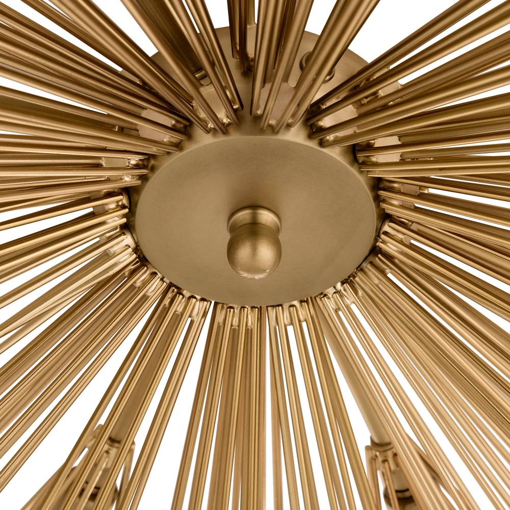 Starburst Globe Eight-Light Flush Mount