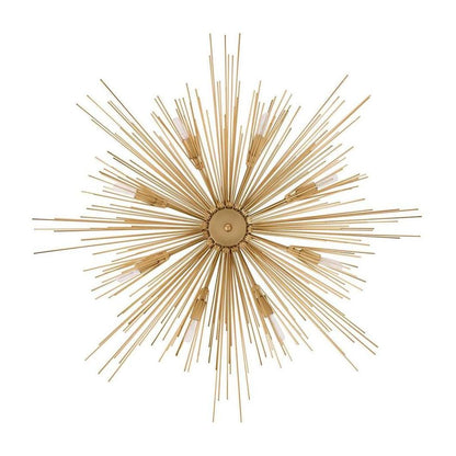 Starburst Globe Eight-Light Flush Mount