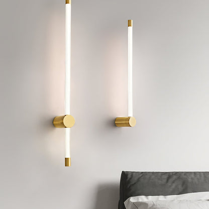 Strake Black Brass LED Wall Light