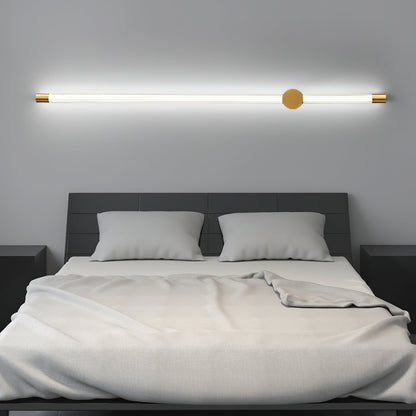 Strake Black Brass LED Wall Light