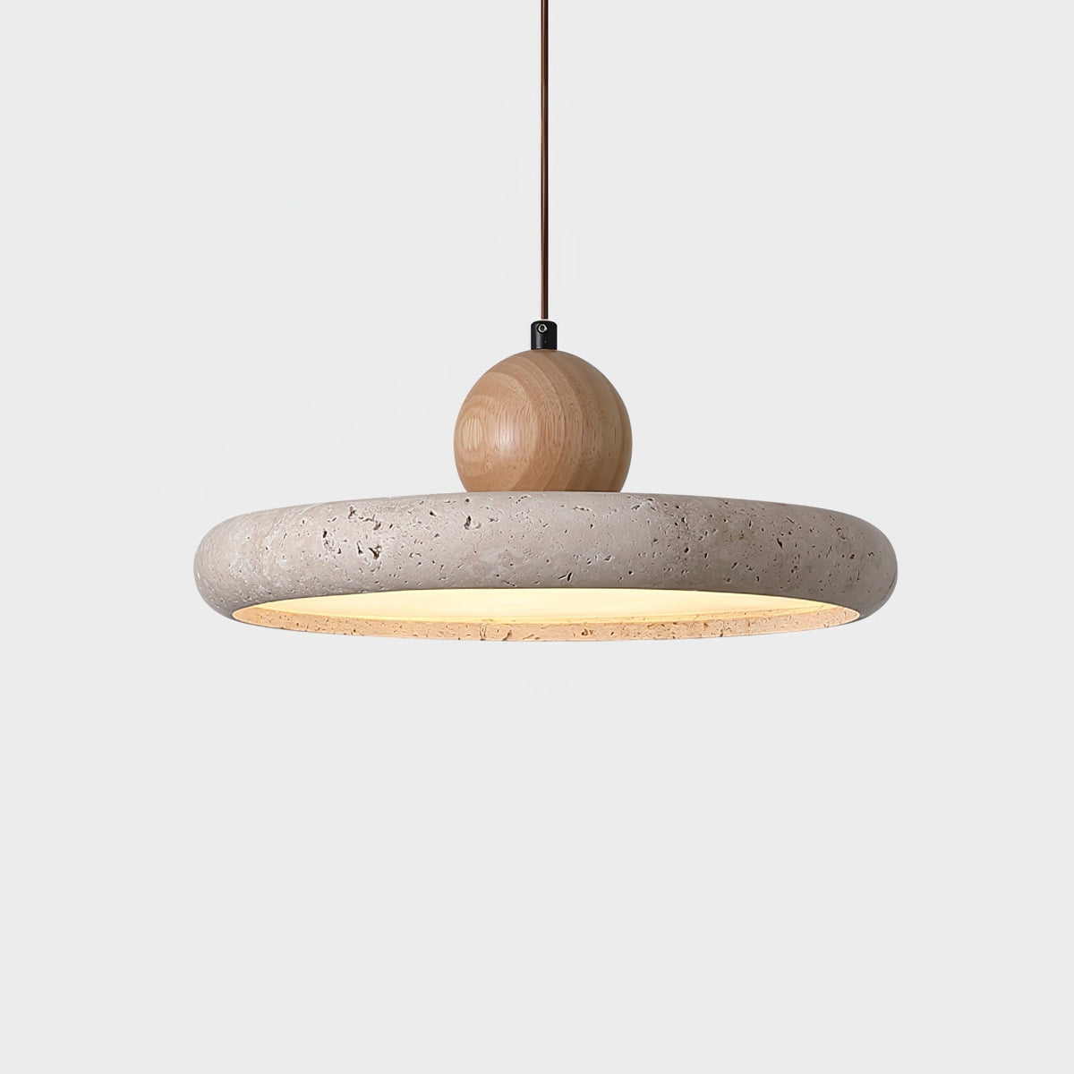 Stratawood Travertine LED Pendant