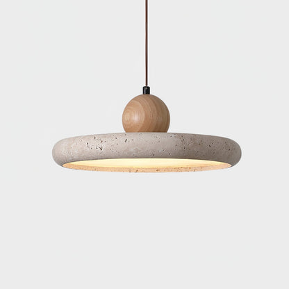 Stratawood Travertine LED Pendant