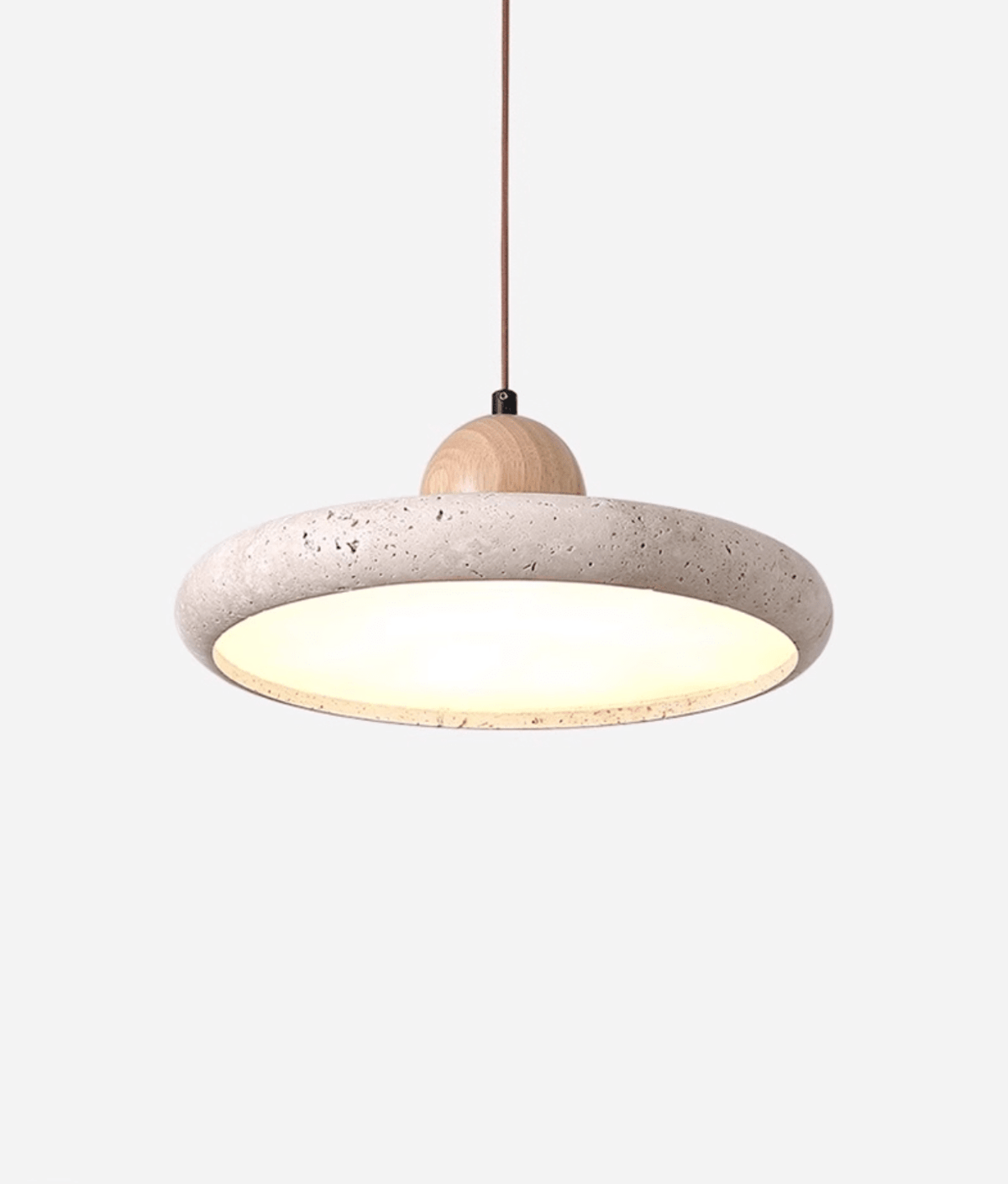 Stratawood Travertine LED Pendant