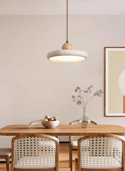 Stratawood Travertine LED Pendant