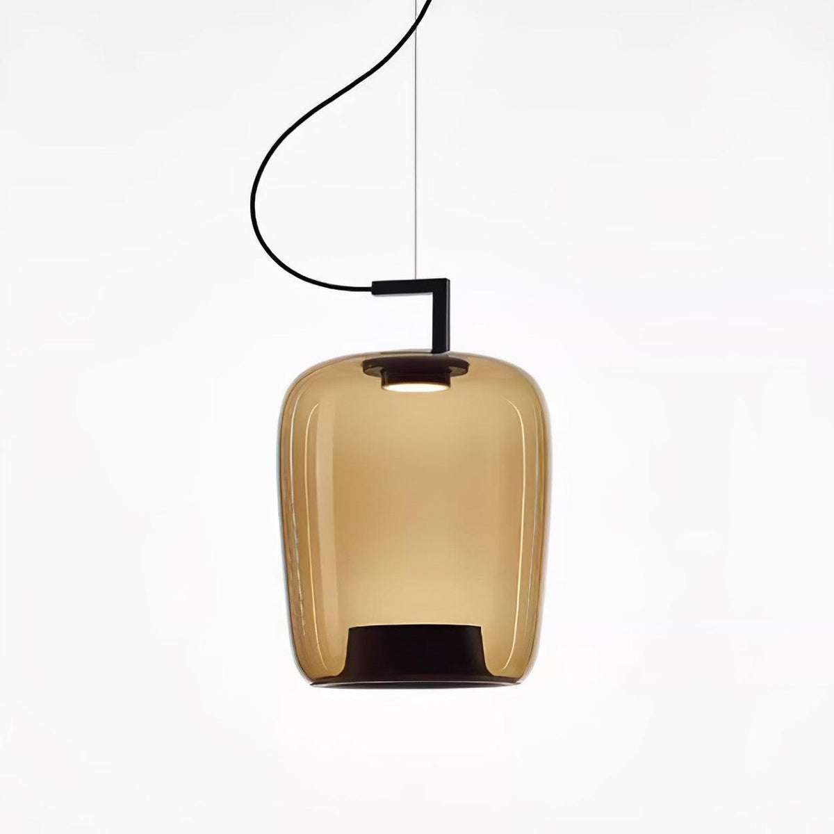 Suspended Rings Black Multi-Color LED Pendant