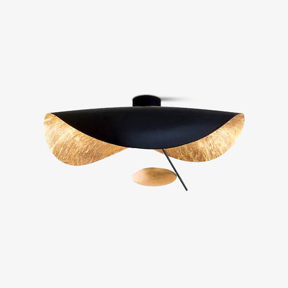 Swept Plate Multi-Finish LED Ceiling Light