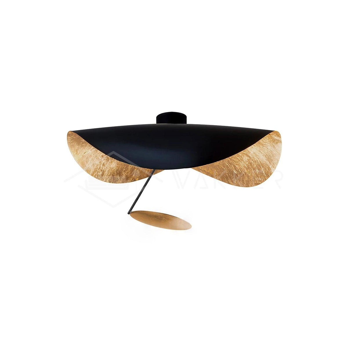 Swept Plate Multi-Finish LED Ceiling Light