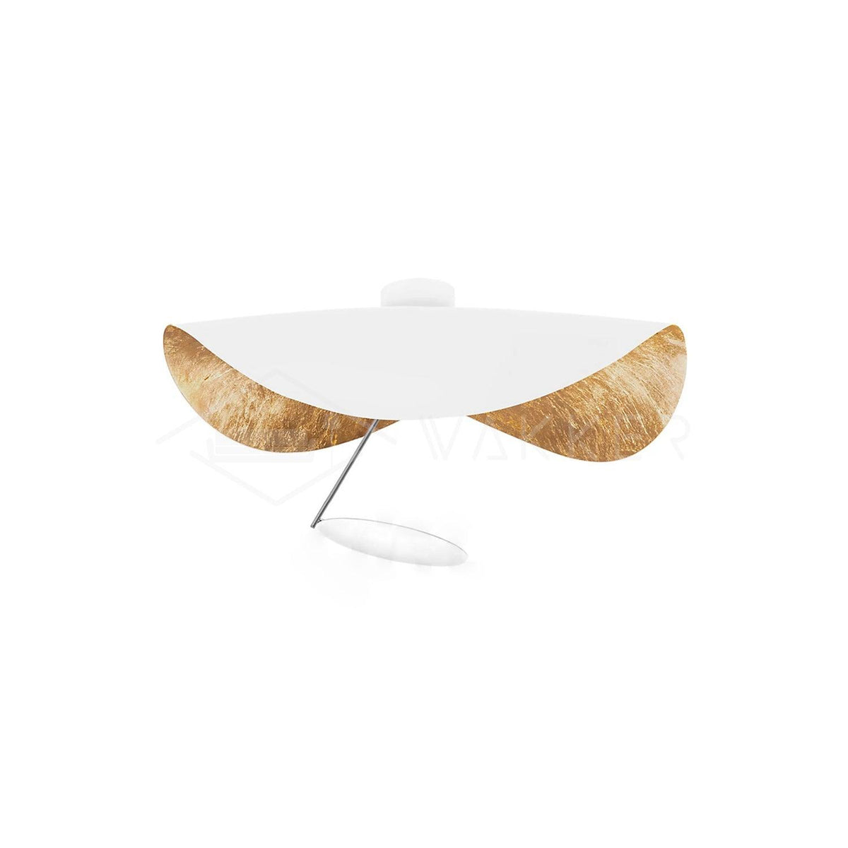 Swept Plate Multi-Finish LED Ceiling Light