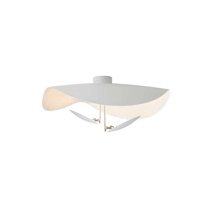 Swept Plate Multi-Finish LED Ceiling Light