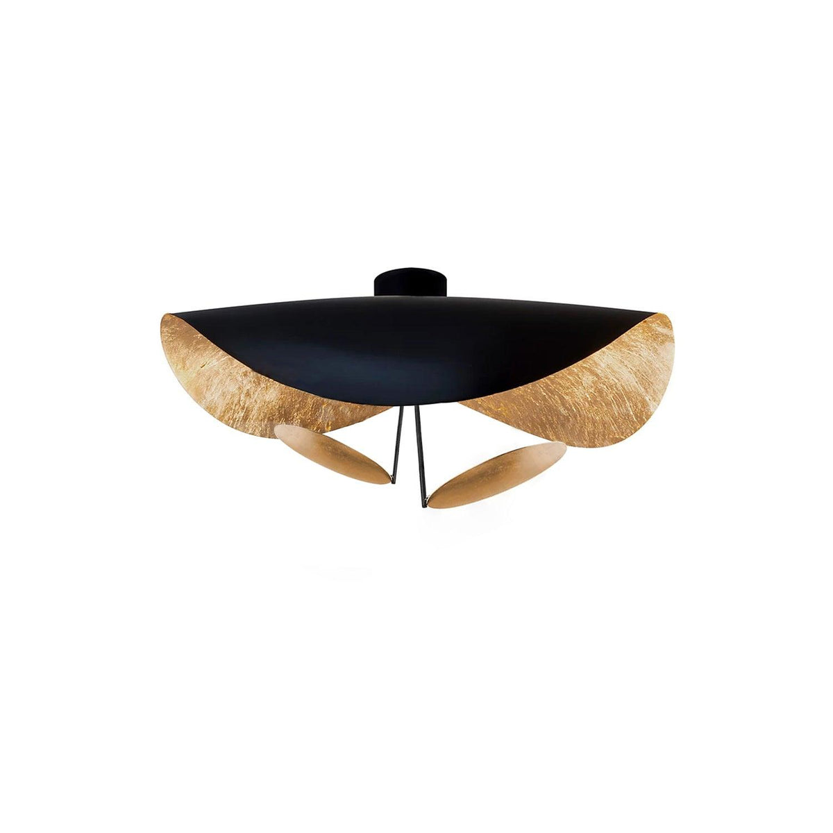 Swept Plate Multi-Finish LED Ceiling Light