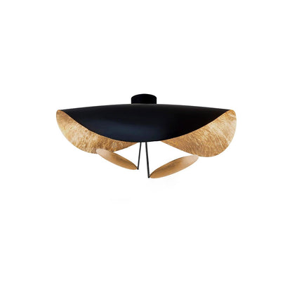Swept Plate Multi-Finish LED Ceiling Light