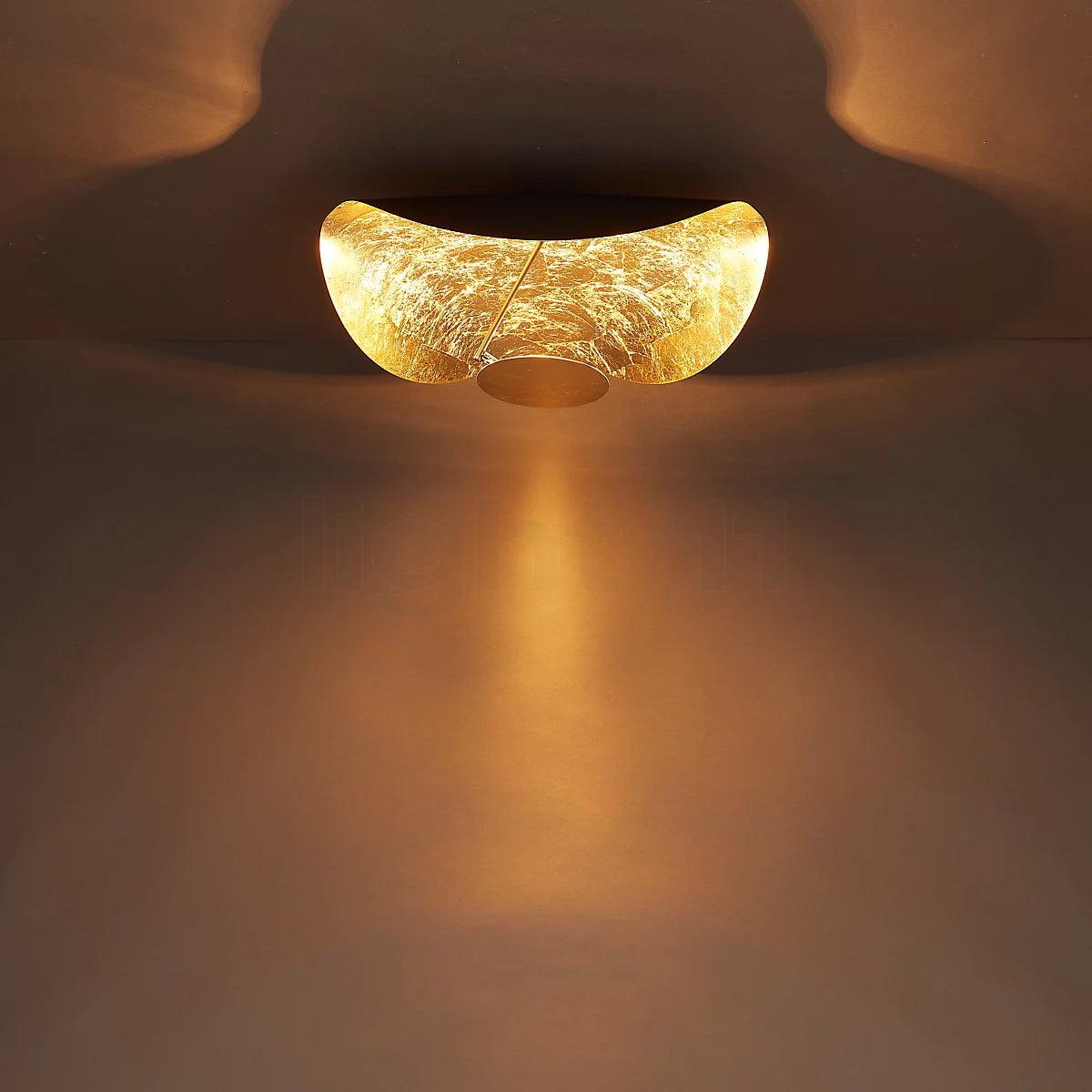 Swept Plate Multi-Finish LED Ceiling Light
