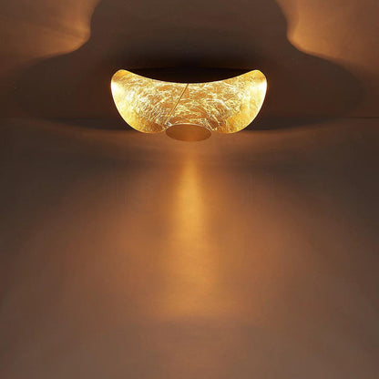 Swept Plate Multi-Finish LED Ceiling Light