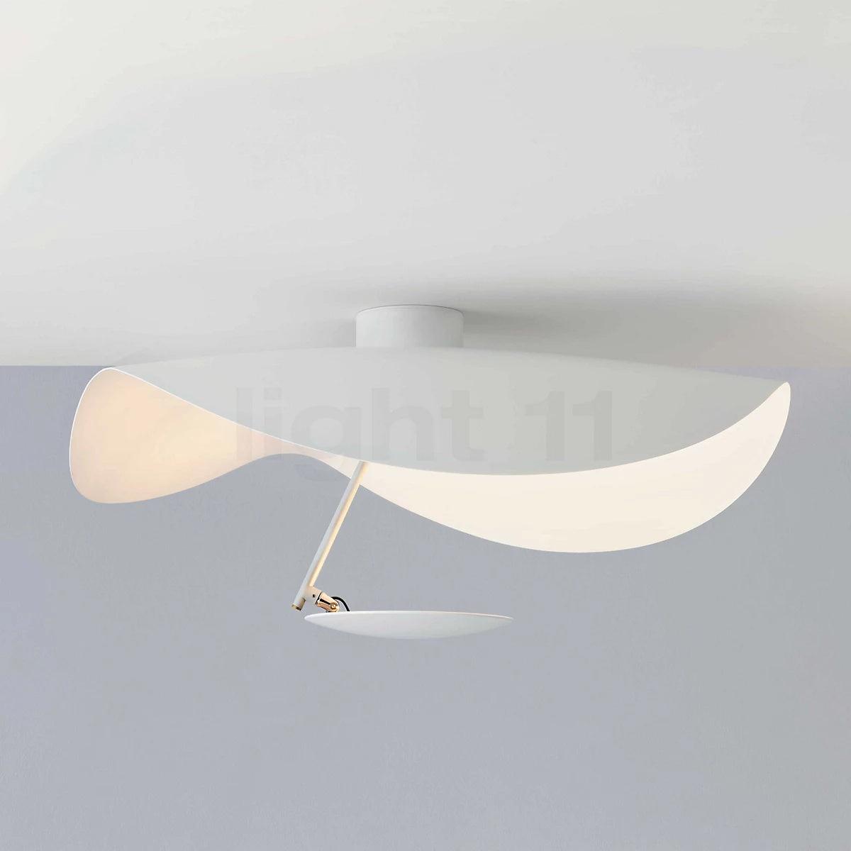 Swept Plate Multi-Finish LED Ceiling Light