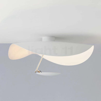 Swept Plate Multi-Finish LED Ceiling Light