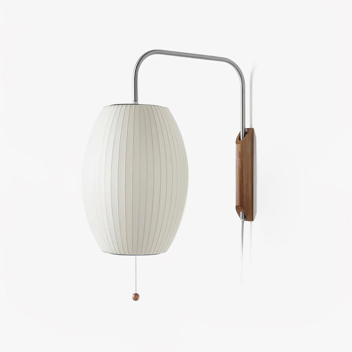 Swivelpod Chrome Walnut Wall Sconce