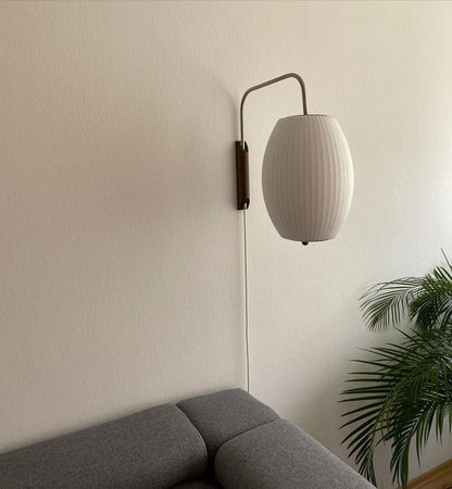 Swivelpod Chrome Walnut Wall Sconce