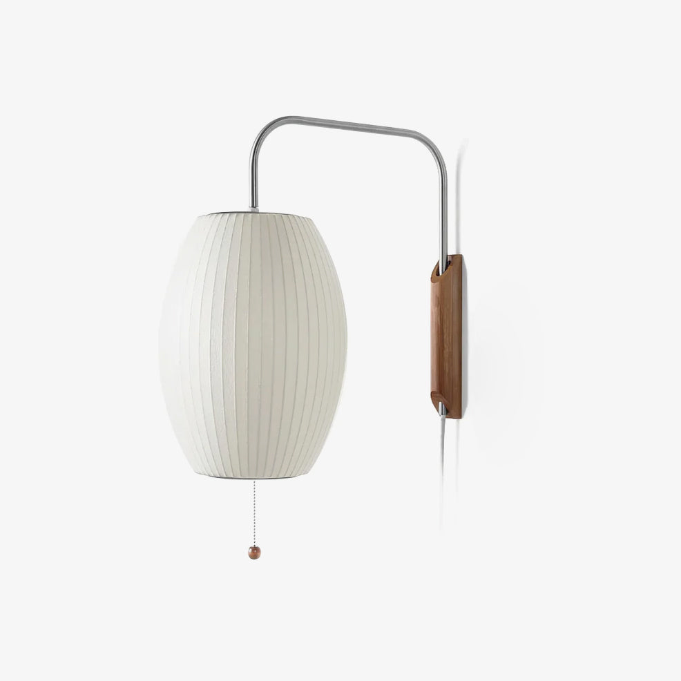 Swivelpod Chrome Walnut Wall Sconce