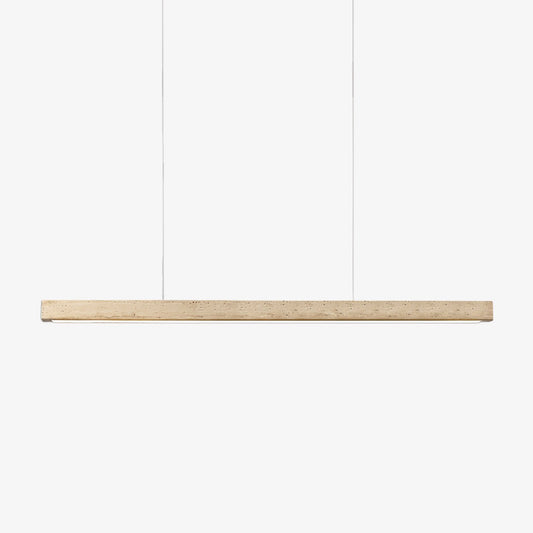 Tecton Walnut Travertine LED Linear Pendant