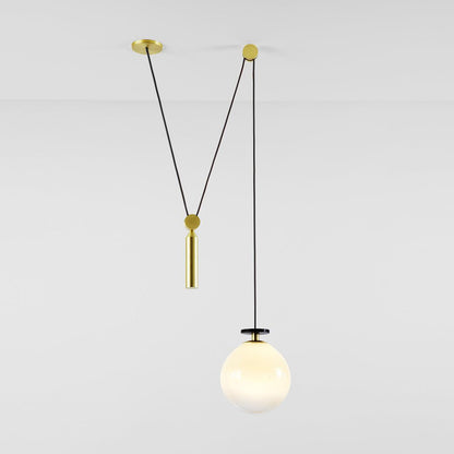 Tensiform Gold Black Modular Chandelier