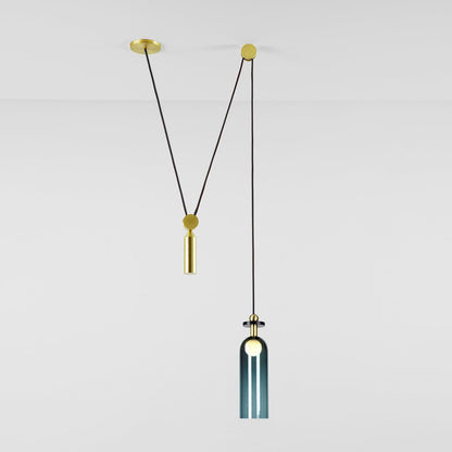 Tensiform Gold Black Modular Chandelier