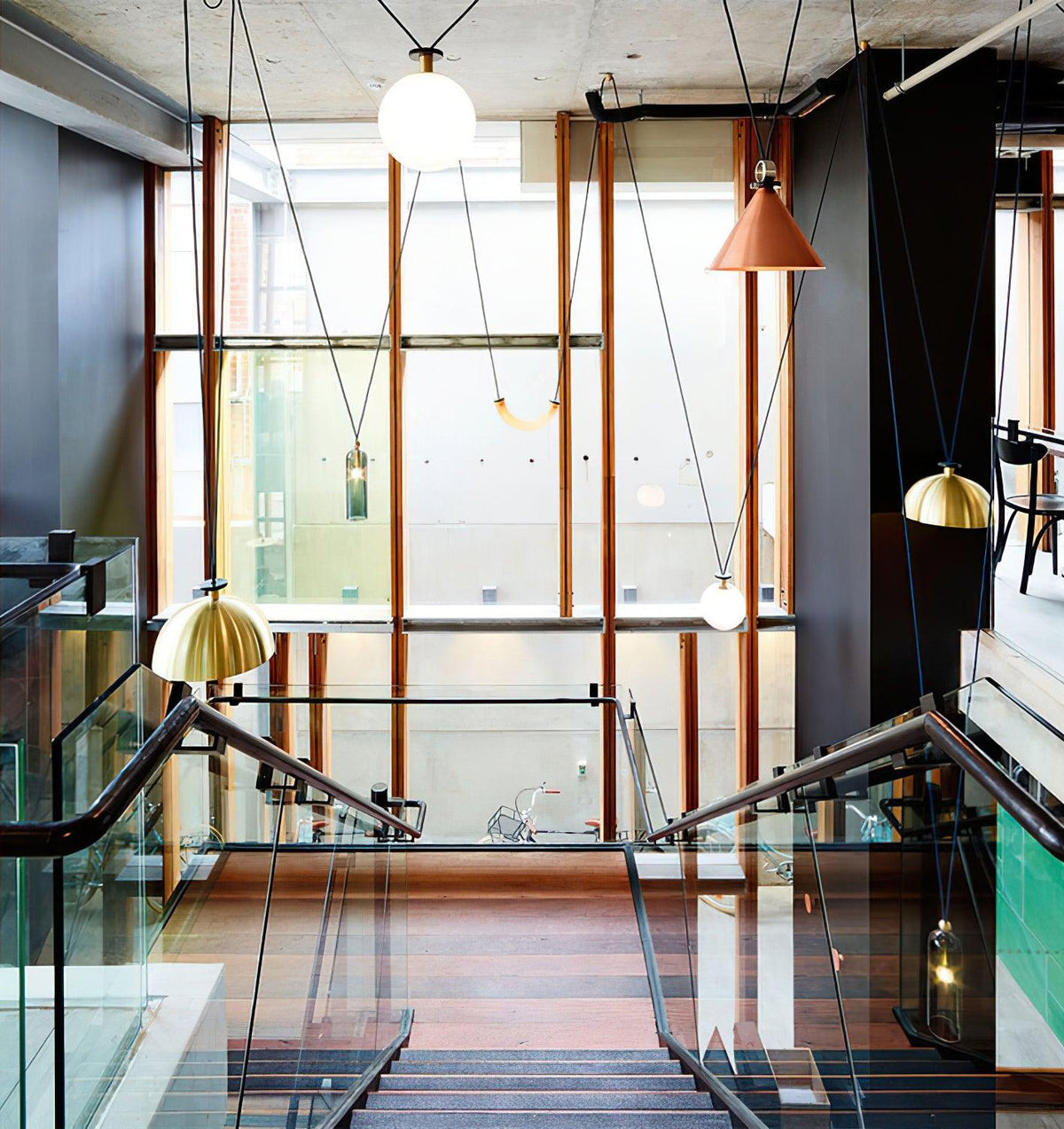 Tensiform Gold Black Modular Chandelier