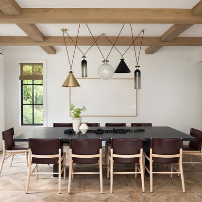 Tensiform Gold Black Modular Chandelier