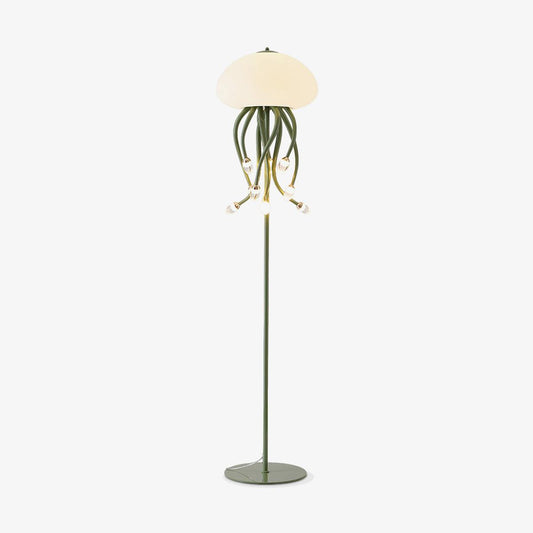 Tentara Beige Green LED Floor Lamp
