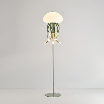 Tentara Beige Green LED Floor Lamp