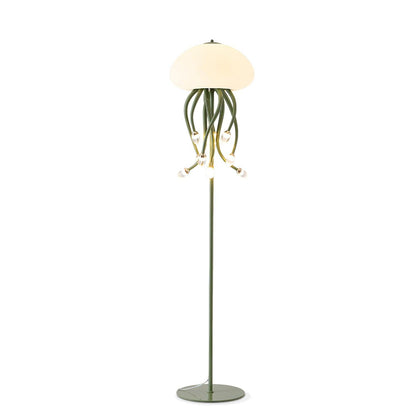 Tentara Beige Green LED Floor Lamp
