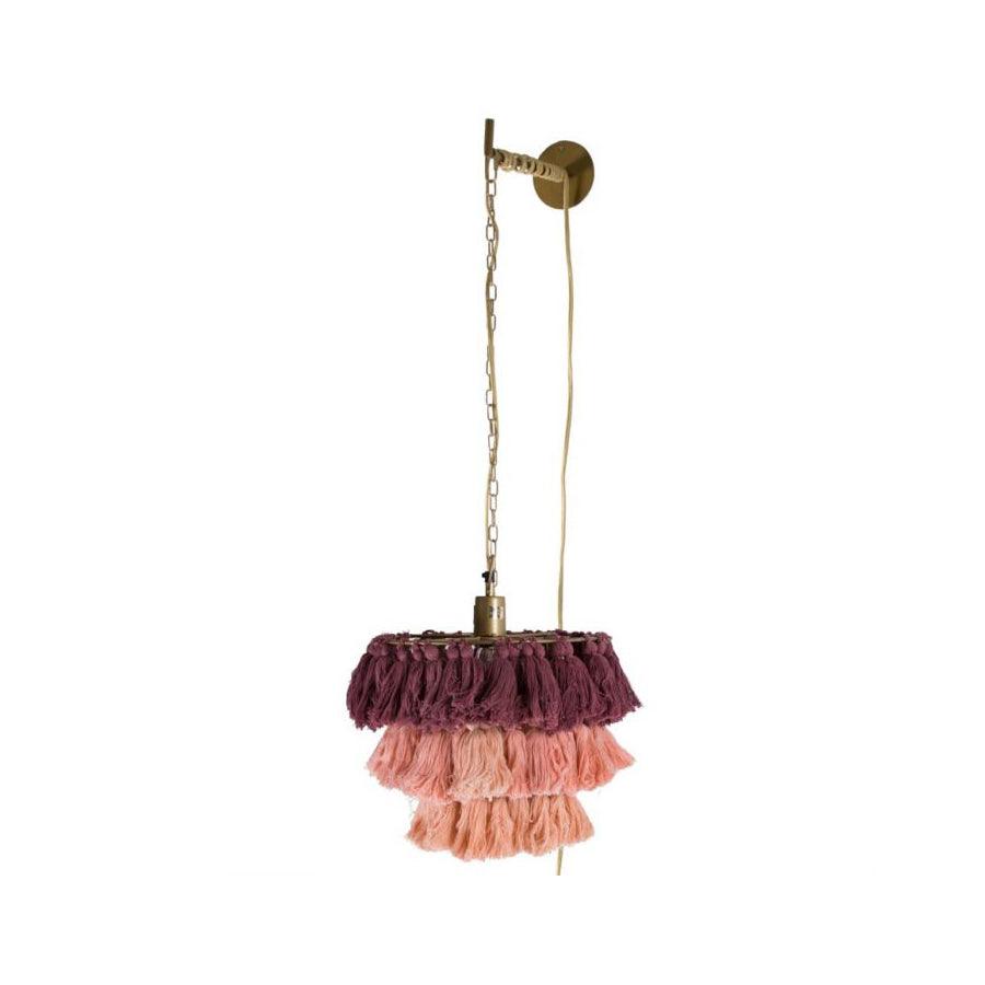 Fela Tassel Wall Lamp ∅ 11.8″ x H 11.8″ / Dia 30cm x H 30cm / Multicolor / US plug Wall lamp
