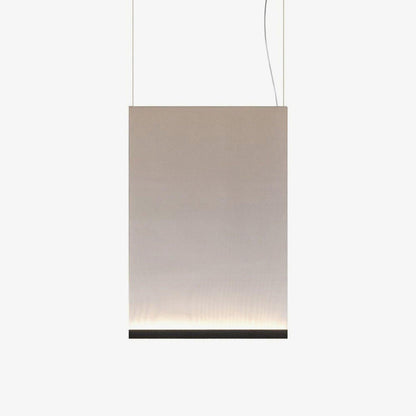 Textilefall Black White LED Pendant