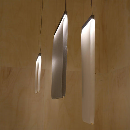 Textilefall Black White LED Pendant