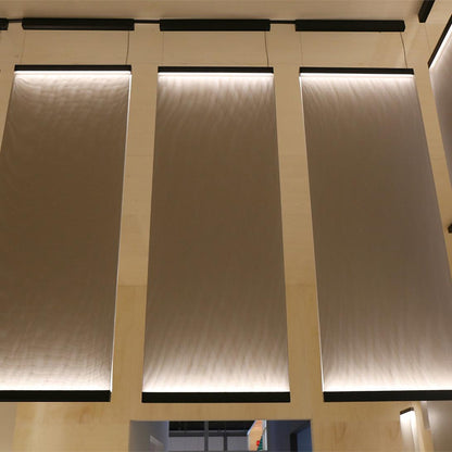 Textilefall Black White LED Pendant