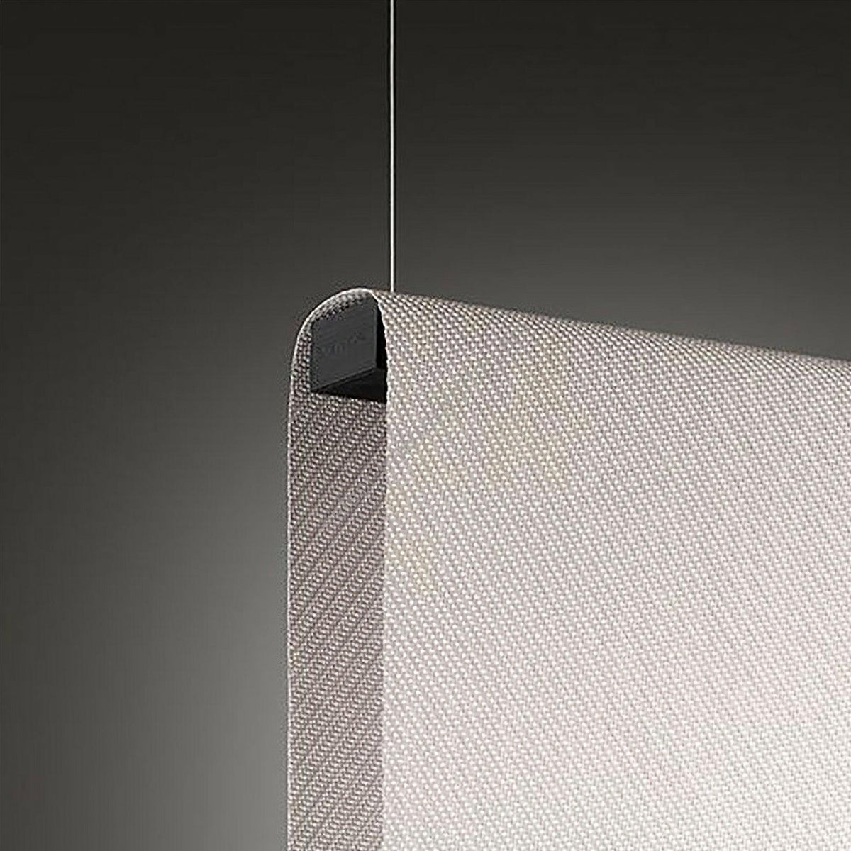 Textilefall Black White LED Pendant