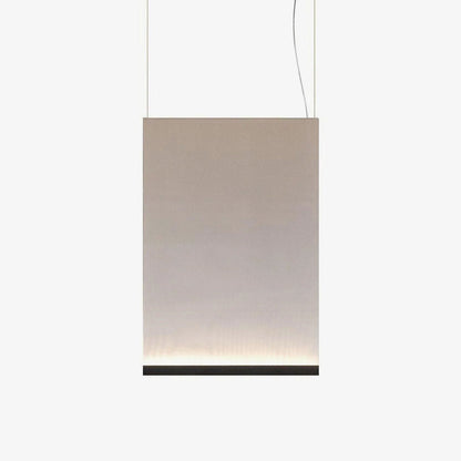Textilefall Black White LED Pendant