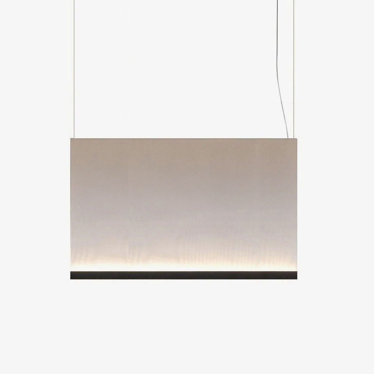 Textilefall Black White LED Pendant