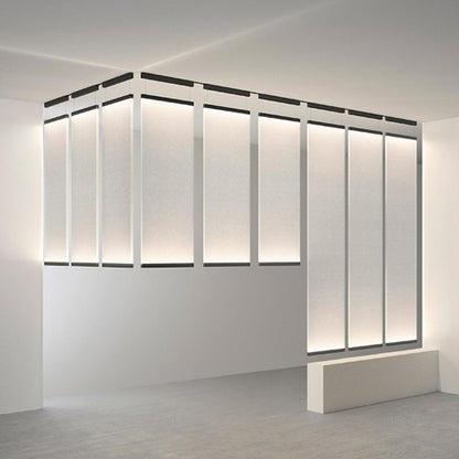 Textilefall Black White LED Pendant