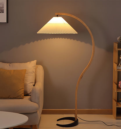 Timberline Beech Linen Floor Lamp
