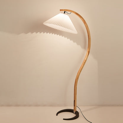 Timberline Beech Linen Floor Lamp