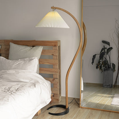 Timberline Beech Linen Floor Lamp