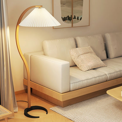 Timberline Beech Linen Floor Lamp