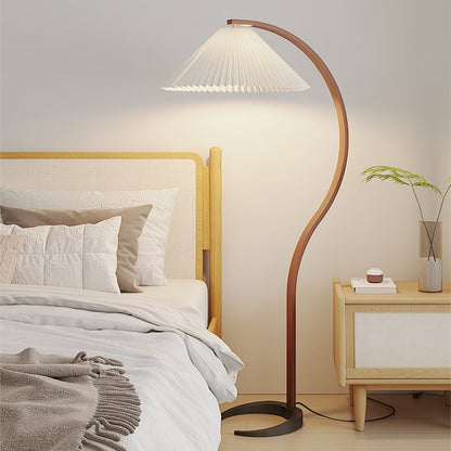Timberline Beech Linen Floor Lamp
