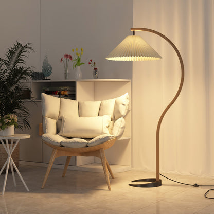 Timberline Beech Linen Floor Lamp