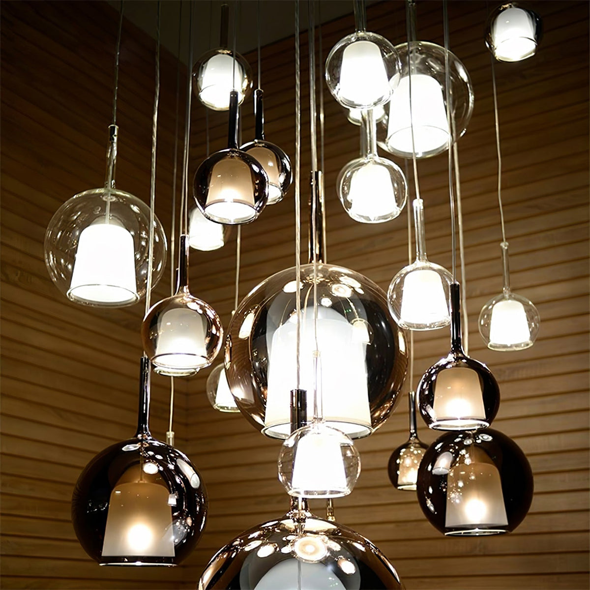 Tinted Reflex Multi-Color Glass Pendant