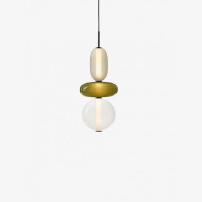 Tinted Vessel Black Multi-Color LED Pendant